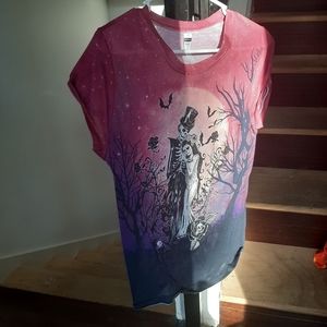 Way To Celebrate Halloween Skeleton Couple Tshirt